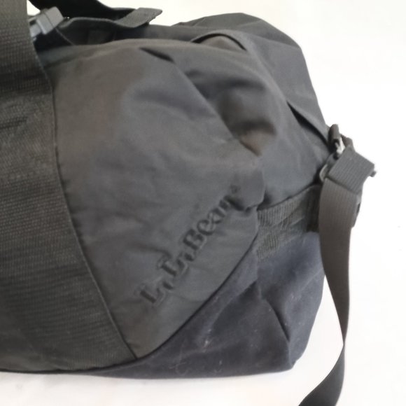 L.L. Bean Bags Ll Bean Black Nylon Duffle Medium Sized Tall Poshmark